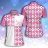 Pink Funny Golf Polo Shirt
