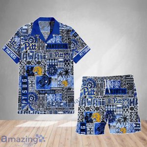 Pittsburgh Panthers Logo Team Hawaiian Shirt & Short New Design Summer Gift For Fans Product Photo 2