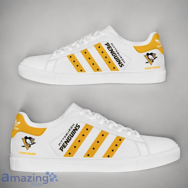 Pittsburgh Penguins NHL Custom Name New StanSmith Shoes Gifts For Fans Product Photo 1