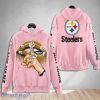 Pittsburgh Steelers Custom Name Shut The F Up Pink 3D Hoodie Shirt