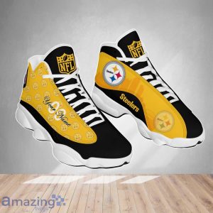 Pittsburgh Steelers NFL Air Jordan 13 Shoes Custom Number & Name Trending Product Photo 1