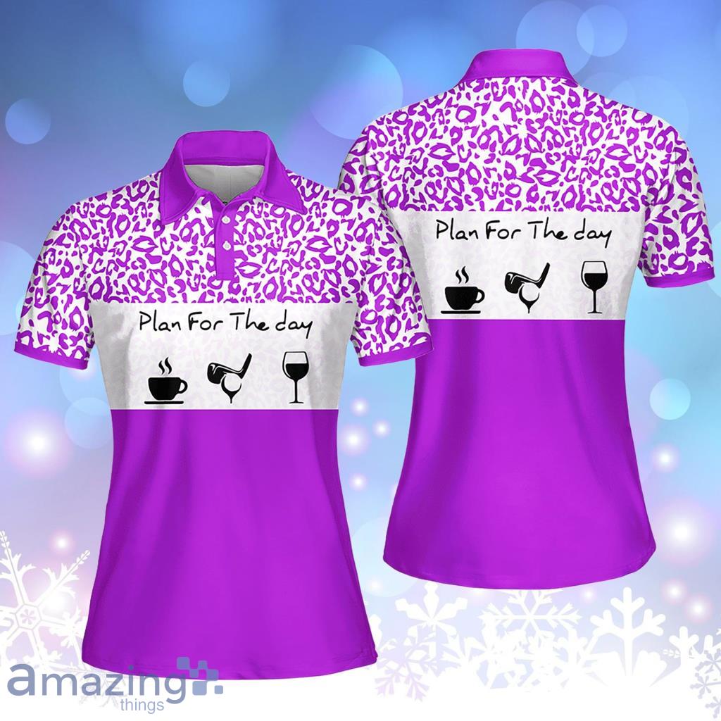 Plan For The Day Leopard Muticolor Golf Polo Shirt image Plan For The Day Leopard Muticolor Golf Polo Shirt Product Photo 1