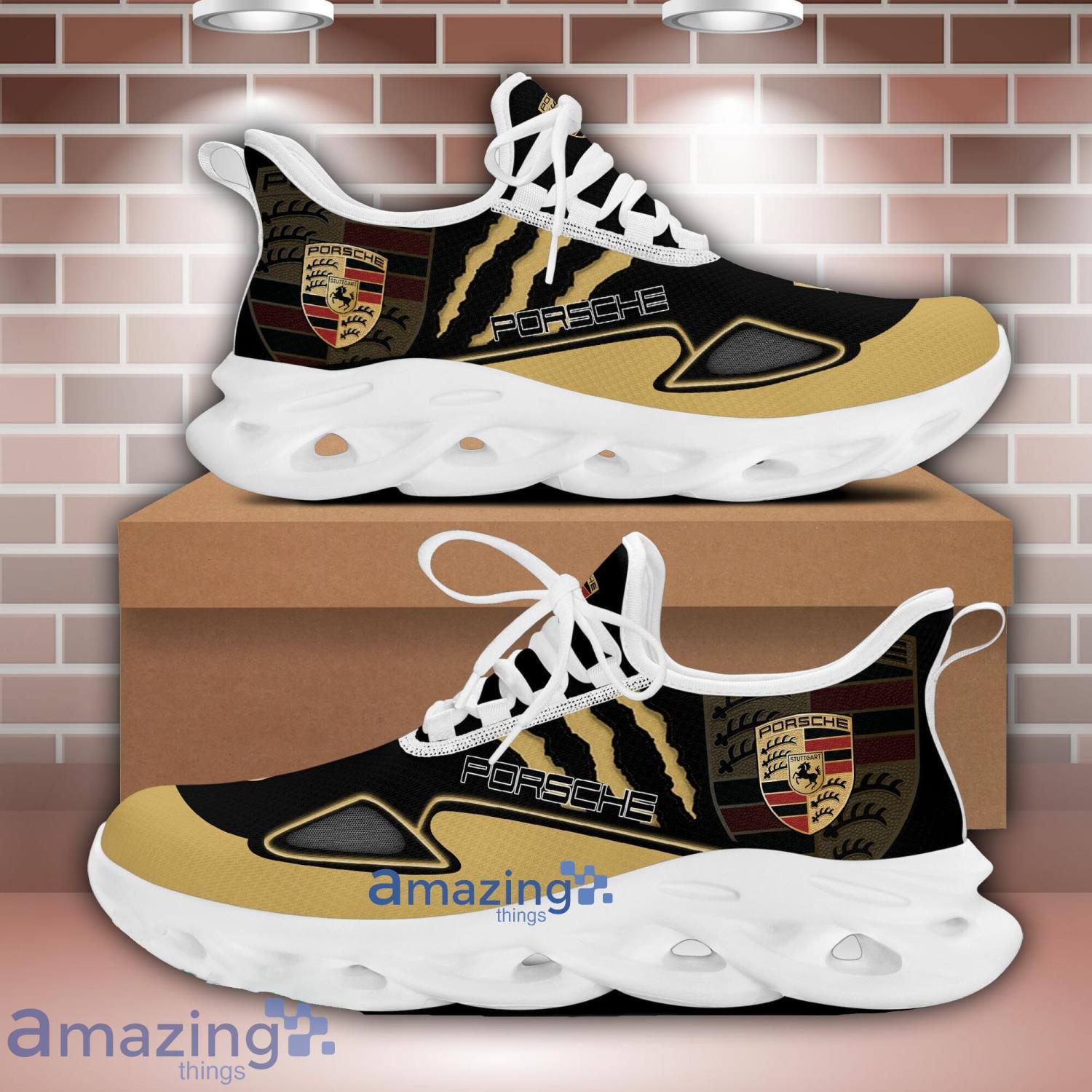 Porsche Max Soul Shoes Wolf Scratches Designs New Running Sneakers For Men And Women image Porsche Max Soul Shoes Wolf Scratches Designs New Running Sneakers For Men And Women Product Photo 2