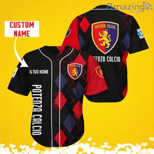 Potenza Calcio Sports Logo Jersey Baseball Shirt Custom Name With Diamond Brush Pattern For Men And Women Product Photo 2