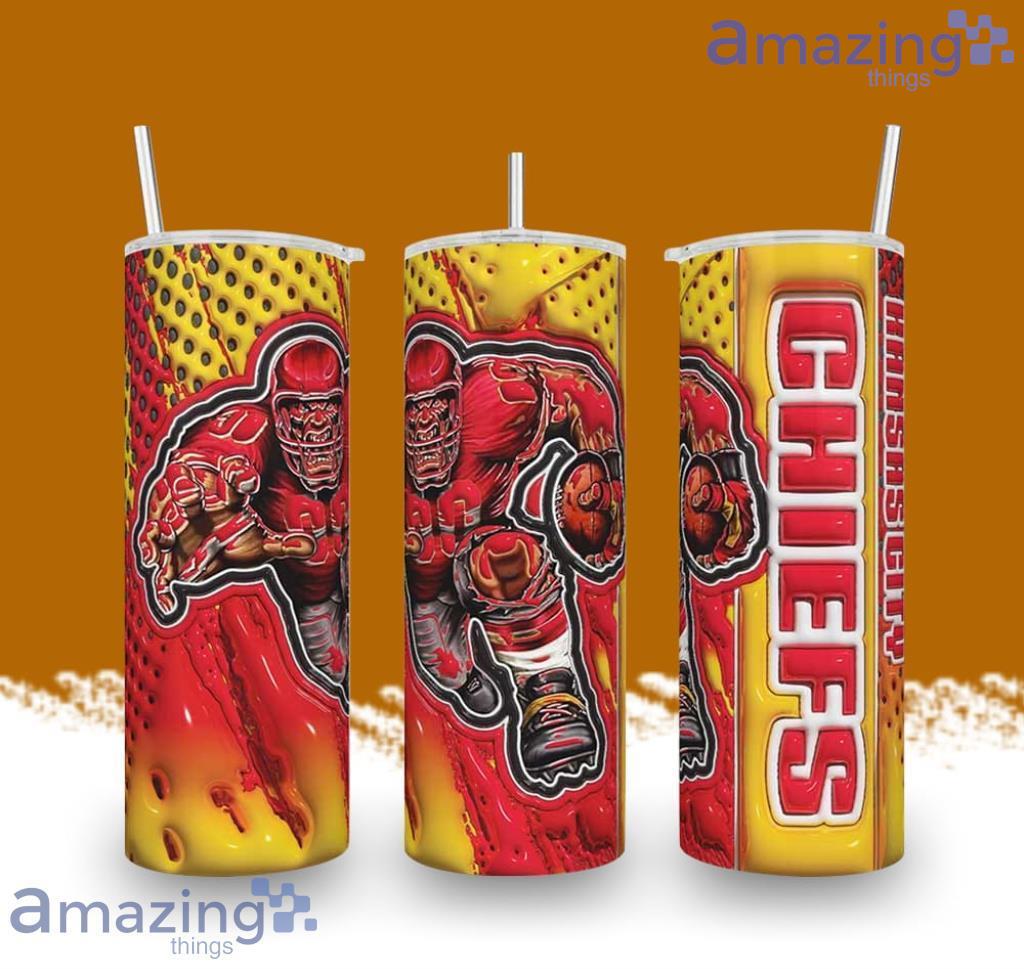 Puffy Kansas City Chiefs Mascot 3D Printed Tumbler Gift For Men And Women image Puffy Kansas City Chiefs Mascot 3D Printed Tumbler Gift For Men And Women Product Photo 1