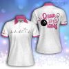 Queen Of The Lanes Pink Polo Shirt
