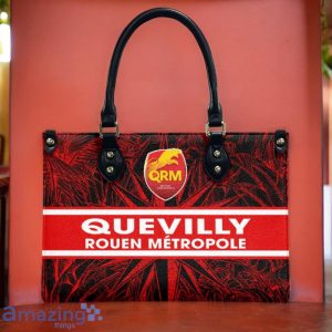 Quevilly Rouen Metropole Leather Handbag Custom Name Gift For Women Product Photo 2