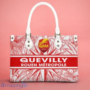 Quevilly Rouen Metropole Leather Handbag Custom Name Gift For Women Product Photo 3
