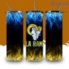 Rams Nfl Logo 3D Printed Tumbler Keep Heatin Gift For Men And Women