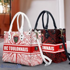 RC Toulonnais Leather Handbag Custom Name Gift For Women Product Photo 1