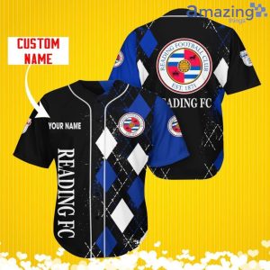 Reading F.C Sports Logo Jersey Baseball Shirt Custom Name With Diamond Brush Pattern For Men And Women Product Photo 1