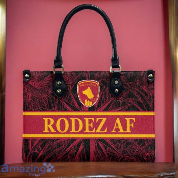 Rodez Aveyron Football Leather Handbag Custom Name Gift For Women Product Photo 2
