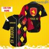 Rodez Aveyron Football Sports Logo Jersey Baseball Shirt Custom Name With Diamond Brush Pattern For Men And Women