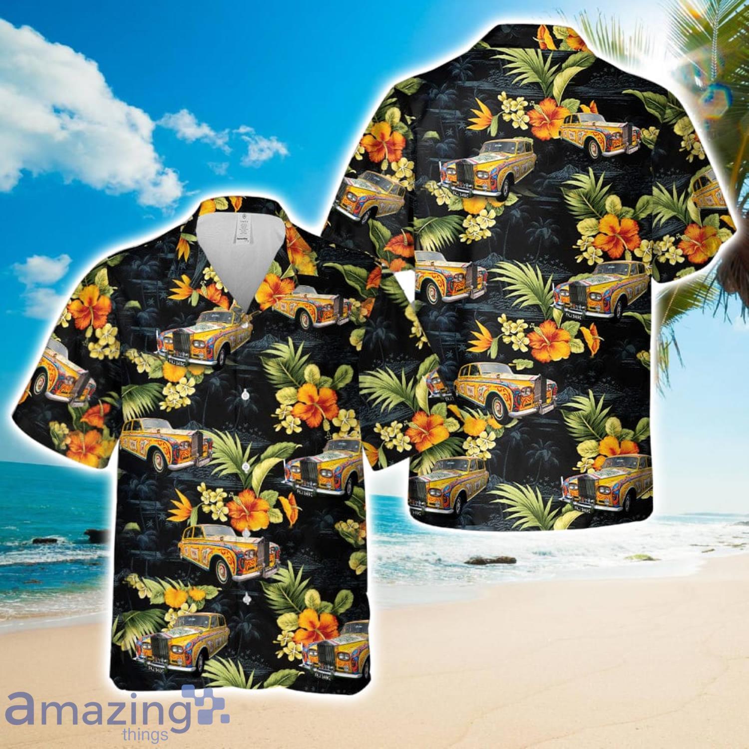 Rolls Royce Phantom V (1965) Hawaiian Shirt Beach Holiday image Rolls-Royce Phantom V (1965) Hawaiian Shirt Beach Holiday Product Photo 1