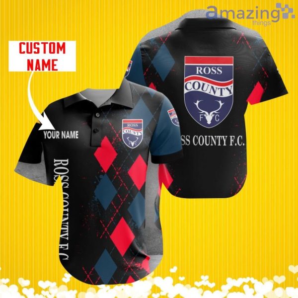 Ross County Sports Logo Jersey Baseball Shirt Custom Name With Diamond Brush Pattern For Men And Women Product Photo 1