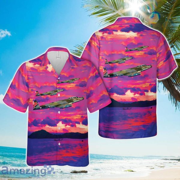 Royal Canadian Air Force (RCAF) Mk. 4B CF-100s of No. 423 Squadron Hawaiian Shirt Beach Holiday Product Photo 1
