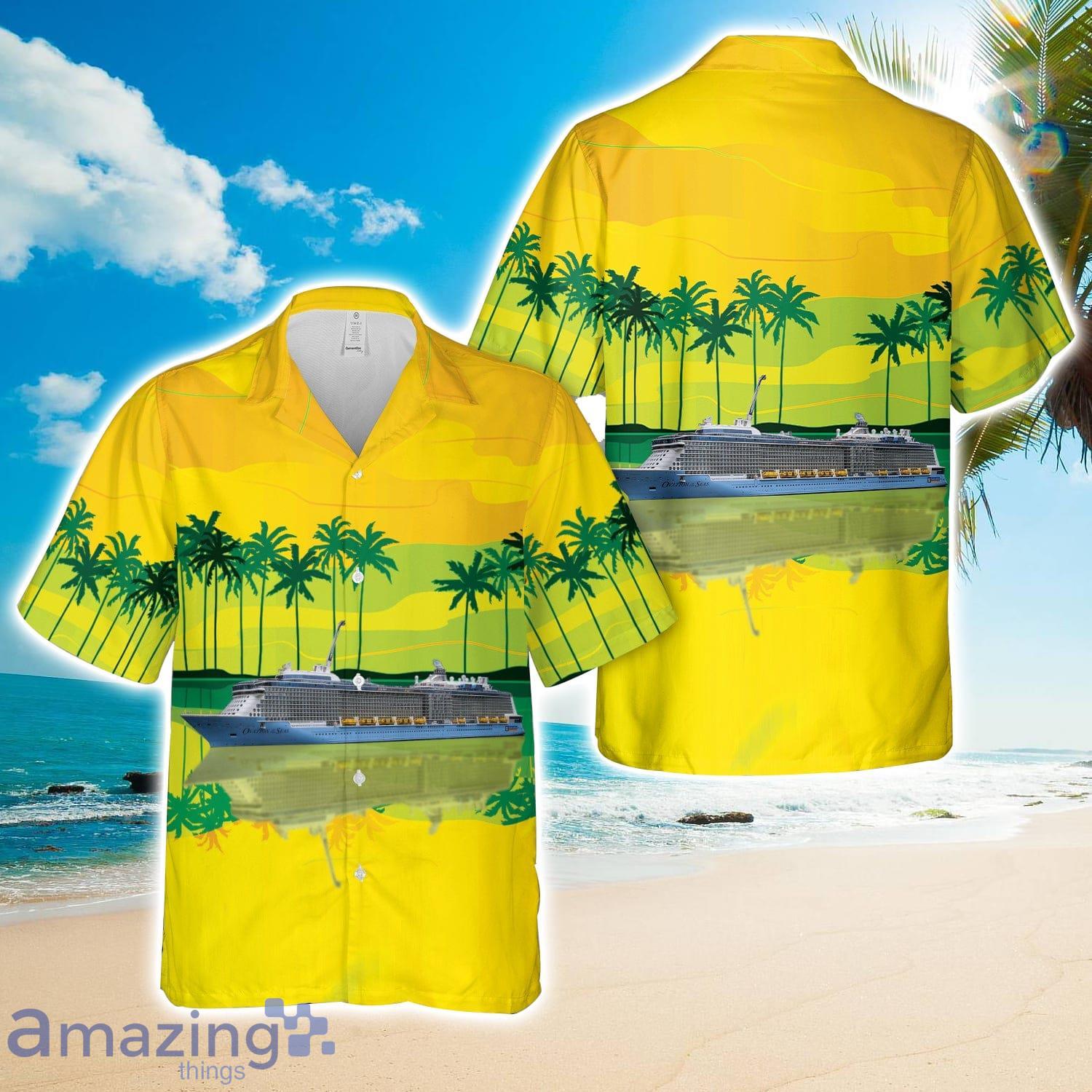 Royal Caribbean International Ovation of the Seas Hawaiian Shirt 3D Printed Button Shirt image Royal Caribbean International Ovation of the Seas Hawaiian Shirt 3D Printed Button Shirt Product Photo 1