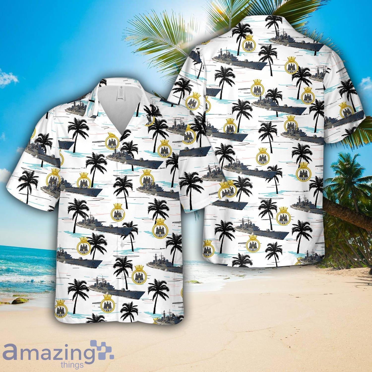 Royal Navy HMS Edinburgh (D97) Hawaiian Shirt Cute Summer Gift image Royal Navy HMS Edinburgh (D97) Hawaiian Shirt Cute Summer Gift Product Photo 1