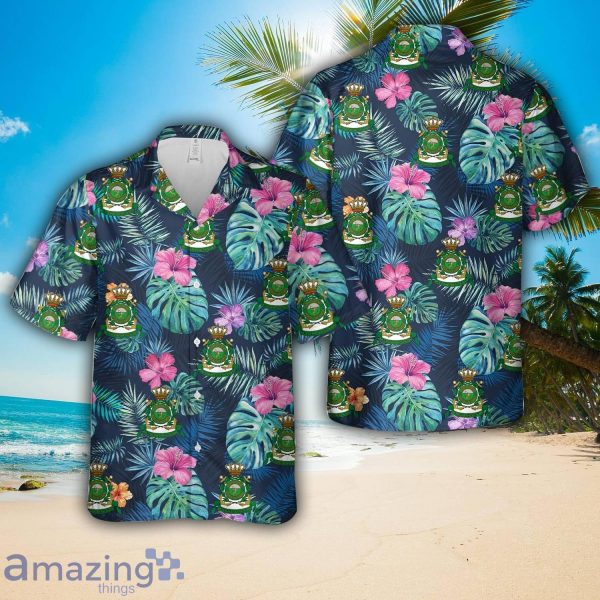 Royal Netherlands Navy Submarine Service Tropical Flower Hawaiian Shirt Beach Holiday Product Photo 1