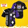 R.S.C. Anderlecht Sports Logo Jersey Baseball Shirt Custom Name With Diamond Brush Pattern For Men And Women