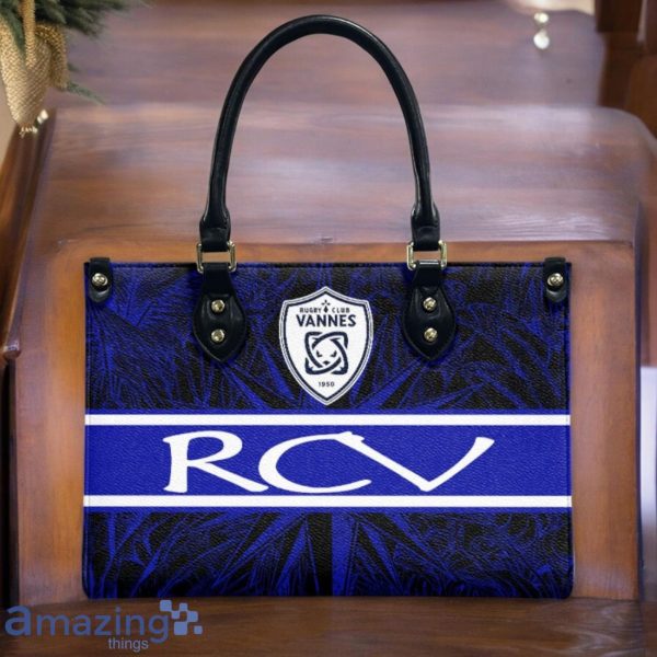 Rugby Club Vannes Leather Handbag Custom Name Gift For Women Product Photo 2