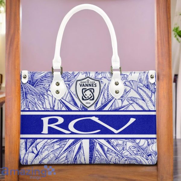 Rugby Club Vannes Leather Handbag Custom Name Gift For Women Product Photo 3