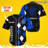 Rangers F.C. Sports Logo Jersey Baseball Shirt Custom Name With Diamond Brush Pattern For Men And Women