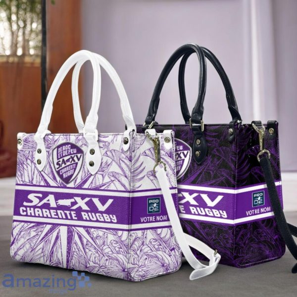SA XV Charente Leather Handbag Custom Name Gift For Women Product Photo 1