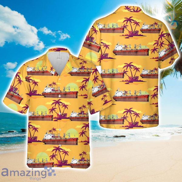 Sailing Sky Bulk Carrier Ship Hawaiian Shirt Cute Summer Gift Product Photo 1