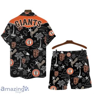San Francisco Giants MLB Logo Tropical Design Hawaiian Shirt & Short Product Photo 2