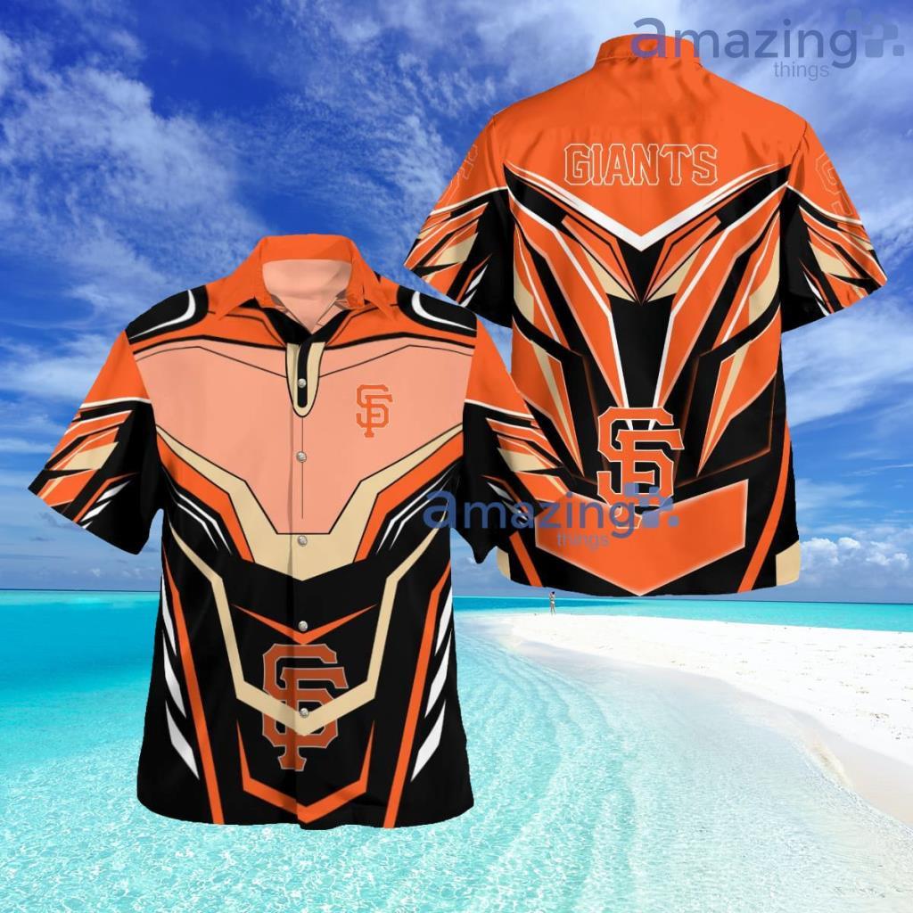 San Francisco Giants Switch It Up Short Sleeve Button Down Tropical Hawaiian Shirt image San Francisco Giants Switch It Up Short Sleeve Button Down Tropical Hawaiian Shirt Product Photo 1