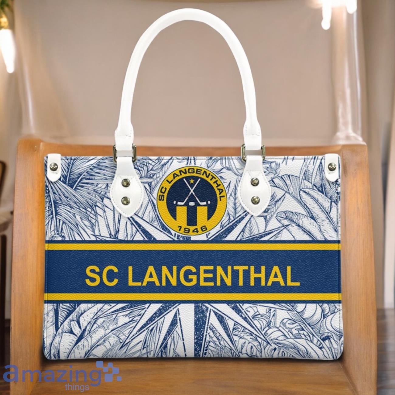 SC Langenthal Leather Handbag Custom Name Gift For Women image SC Langenthal Leather Handbag Custom Name Gift For Women Product Photo 3