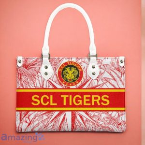 SCL Tigers Leather Handbag Custom Name Gift For Women Product Photo 3