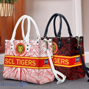 SCL Tigers Leather Handbag Custom Name Gift For Women Product Photo 1