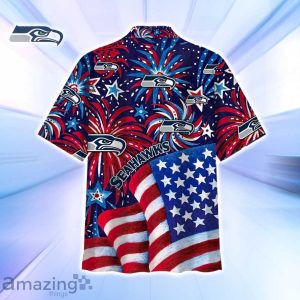 Seattle Seahawks NFL Flag Memorial Firework Hawaiian Shirt For Real Fans image Seattle Seahawks NFL Flag Memorial Firework Hawaiian Shirt For Real Fans Product Photo 3