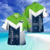 Seattle Seahawks Standard Button Down Tropical Hawaiian Shirt