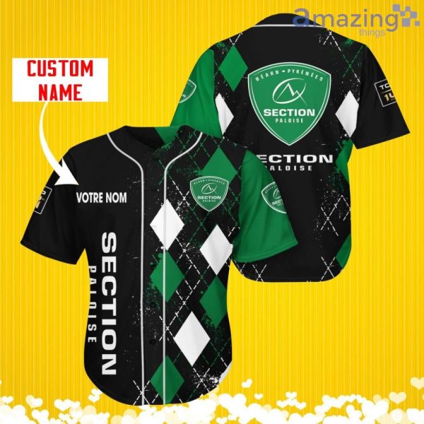 Section Paloise Sports Logo Jersey Baseball Shirt Custom Name With Diamond Brush Pattern For Men And Women Product Photo 1