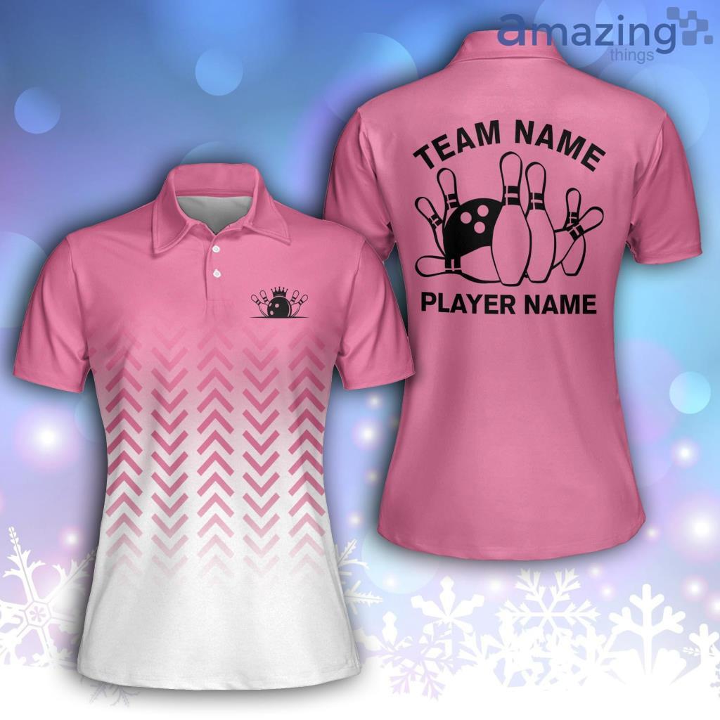 Personalized Pink Retro Polo Shirt image Personalized Pink Retro Polo Shirt Product Photo 1
