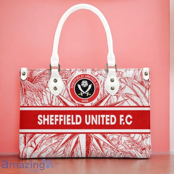 Sheffield United F.C Leather Handbag Custom Name Gift For Women Product Photo 3