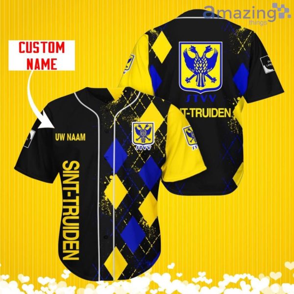 Sint-Truidense V.V Sports Logo Jersey Baseball Shirt Custom Name With Diamond Brush Pattern For Men And Women Product Photo 1
