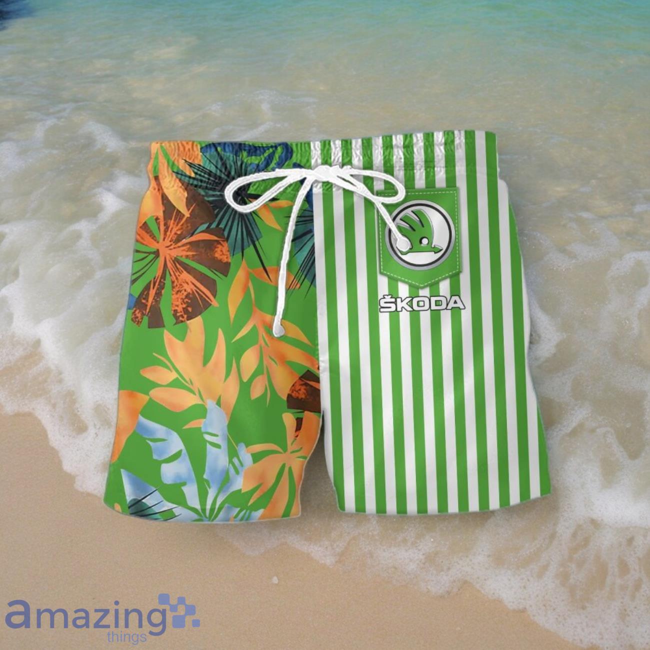 Skoda Combo Hawaiian Shirt & Short New Design 2024 For Men Women image Skoda Combo Hawaiian Shirt & Short New Design 2024 For Men Women Product Photo 2