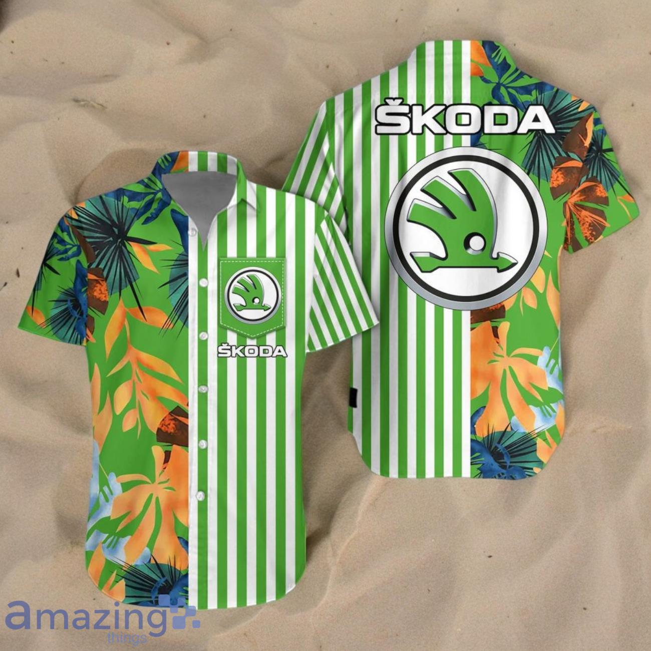 Skoda Combo Hawaiian Shirt & Short New Design 2024 For Men Women image Skoda Combo Hawaiian Shirt & Short New Design 2024 For Men Women Product Photo 1