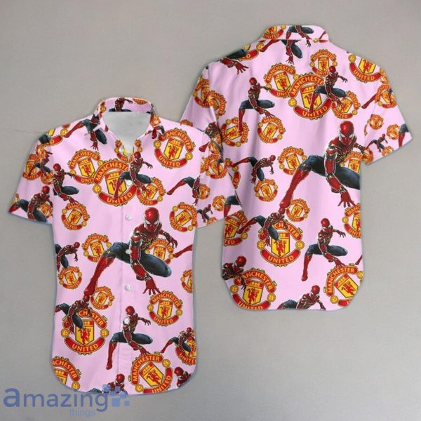 Spiderman Unique Avengers Fashion Cheap Mens Hawaiian Shirt Manchester United Club Product Photo 1