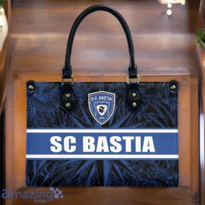 Sporting Club Di Bastia Leather Handbag Custom Name Gift For Women Product Photo 2
