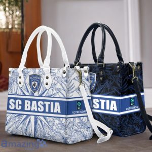 Sporting Club Di Bastia Leather Handbag Custom Name Gift For Women Product Photo 1