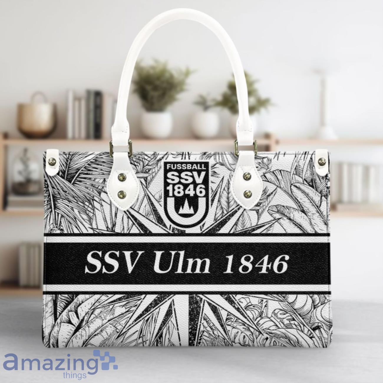 SSV Ulm 1846 Leather Handbag Custom Name Nice Gift For Women, Mother Day image SSV Ulm 1846 Leather Handbag Custom Name Nice Gift For Women, Mother Day Product Photo 3