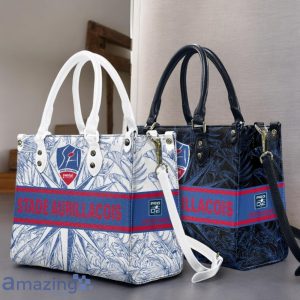 Stade Aurillacois Cantal Auvergne Leather Handbag Custom Name Gift For Women Product Photo 1