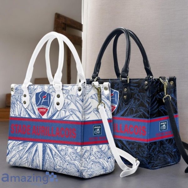 Stade Aurillacois Cantal Auvergne Leather Handbag Custom Name Gift For Women Product Photo 1