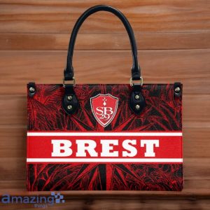 Stade Brestois 29 Leather Handbag Custom Name Gift For Women Product Photo 2