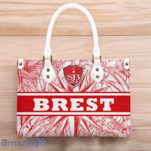 Stade Brestois 29 Leather Handbag Custom Name Gift For Women Product Photo 3